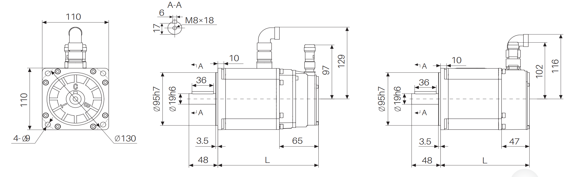 S18 Permanent magnet synchronous servo motor