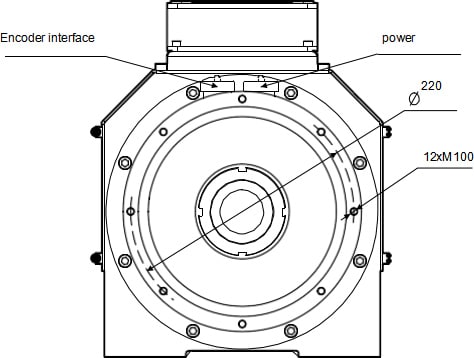 CNC Lathe Motorized spindle