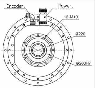 CNC lathe Motorized spindle