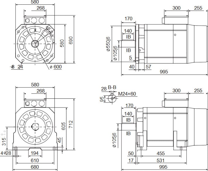 Permanent magnet synchronous servo motor 