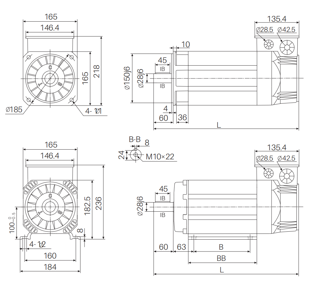 S18 Permanent magnet synchronous servo motor