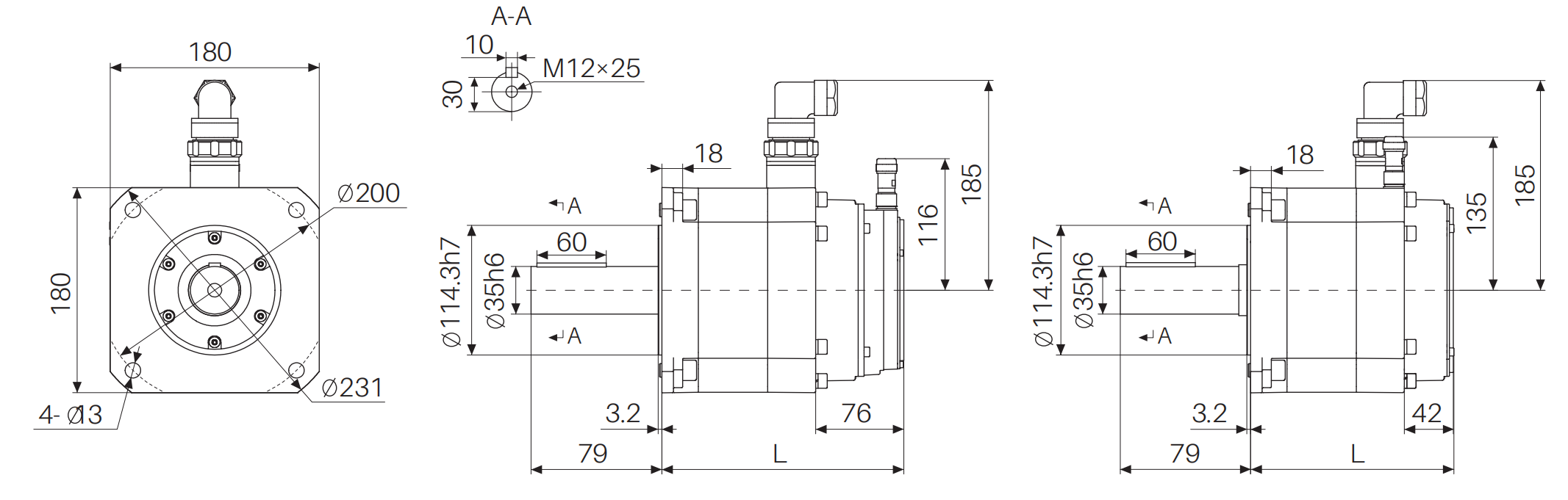 S18 Permanent magnet synchronous servo motor